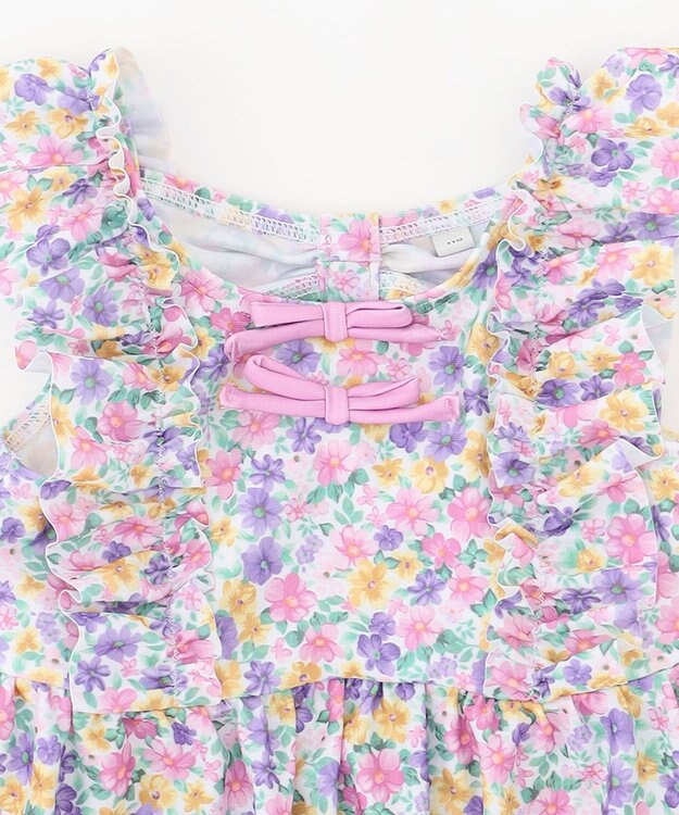 ANY KIDS 小花柄 セパレート水着 エクリュ