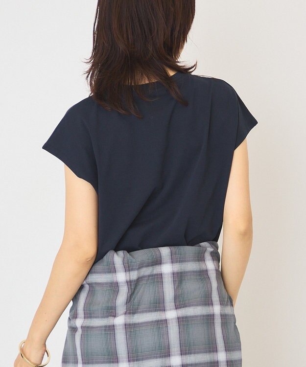 AMERICAN HOLIC 近赤外線カット フレンチスリーブプルオーバー Dark Navy