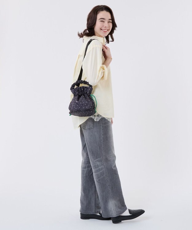 LeSportsac GH DRAWSTRING XBODY/ブリスドット/グリーンコード ブリスドット/グリーンコード