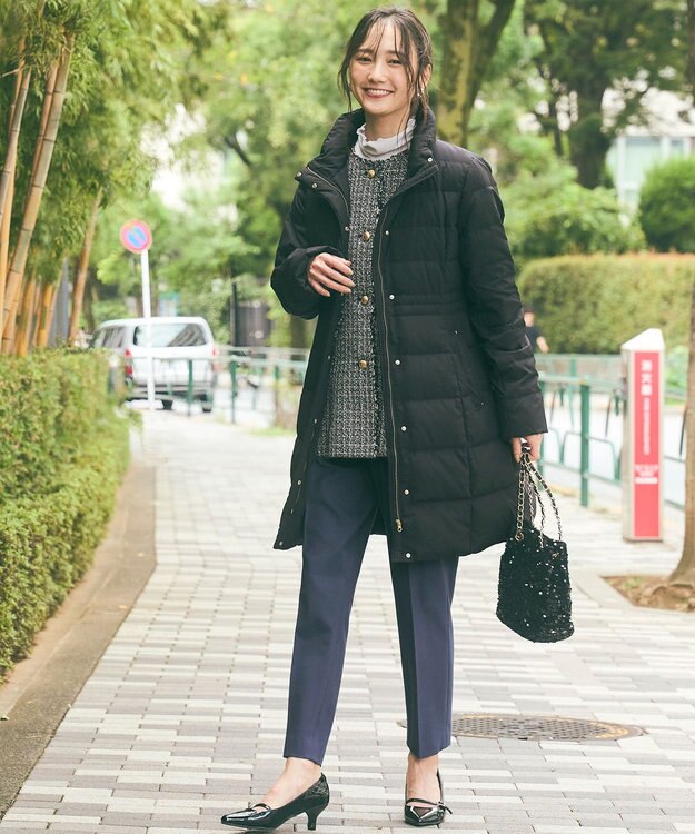 ANY SIS L 【保温効果/ストレッチ】シリーズ累計13万枚突破！ビューティサーモ テーパードパンツ ブルー