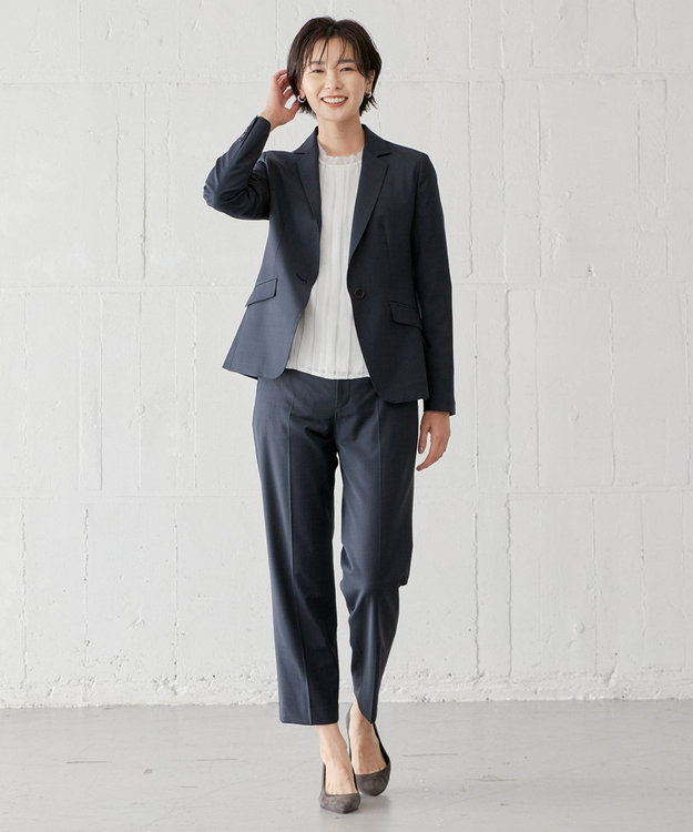 J.PRESS LADIES L BAHARIYE テーラード ジャケット ネイビー系