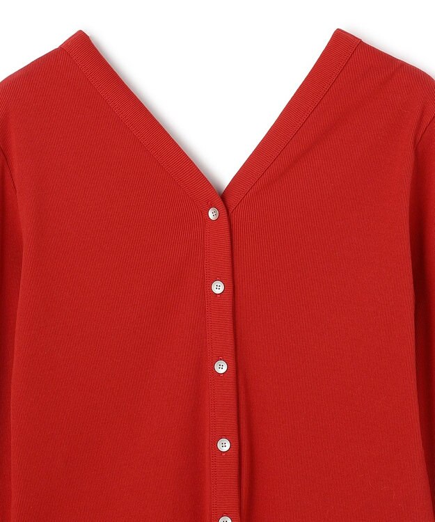 uncrave ヴィンテージリブ 2WAYトップス レッド