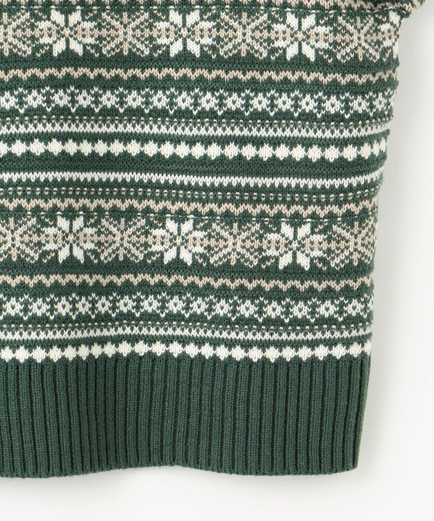 ANY 【洗濯機可能】ソフトアクリルスノージャガードニット グリーン