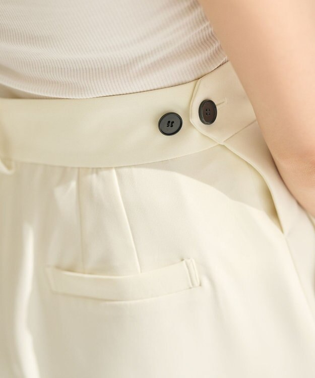 #Newans コクーンシルエットパンツ ホワイト