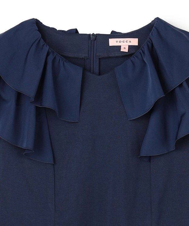 TOCCA WAVED CREAM カットソー ネイビー系