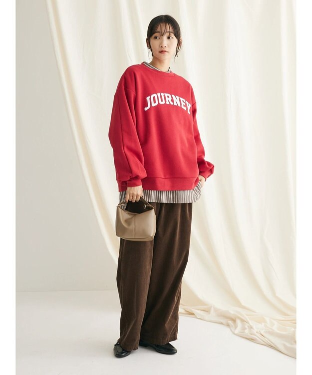 CRAFT STANDARD BOUTIQUE コーデュロイリラックスパンツ Brown