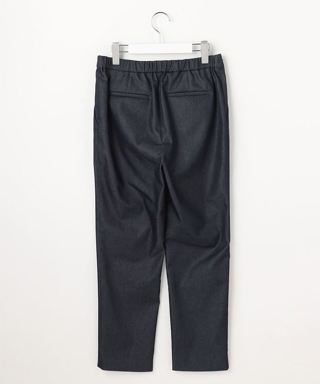 J.PRESS LADIES L 【WEB限定カラーあり】TCシャンブレーサテンST テーパード パンツ ネイビーシャンブレー系