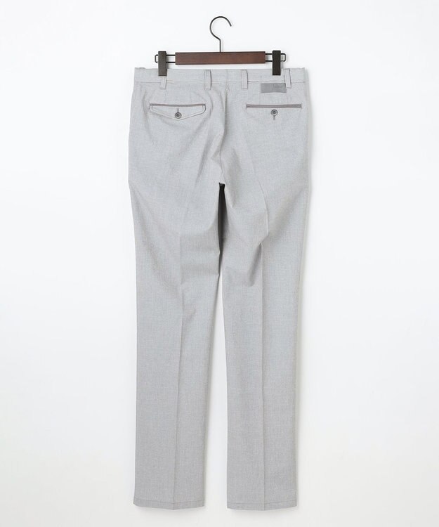 JOSEPH ABBOUD 【キングサイズ・ウエストも伸びる!オーガニックコットン使用】ムリネサマー パンツ ライトグレー系