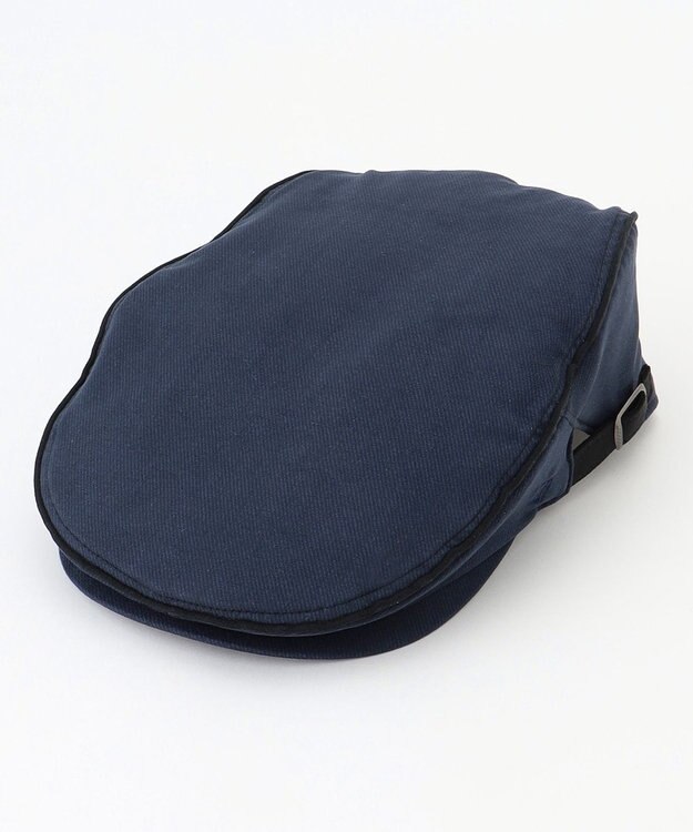 JOSEPH ABBOUD 【サイズ調整可】コマスエード ハンチング ネイビー系