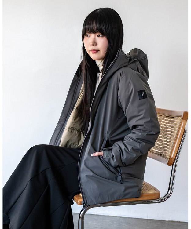 F/ACSION 【ユニセックス/防水・保温・撥水・透湿/洗える】YUKIZURI　ダウンジャケット CHARCOAL