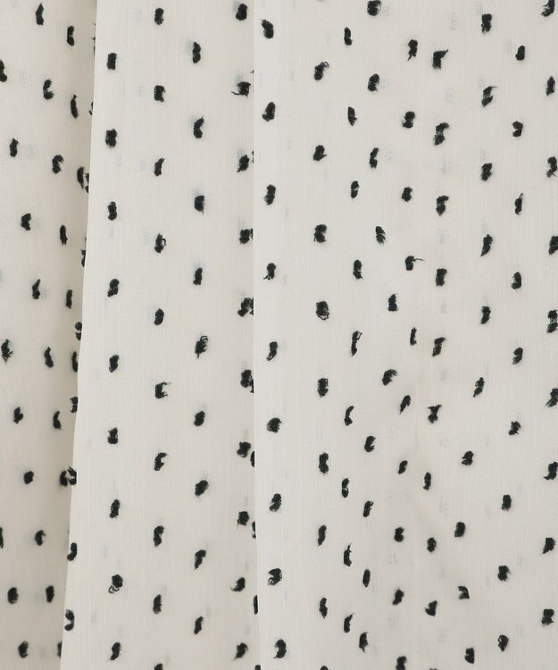 YECCA VECCA シアードットジャガードブラウス Ivory