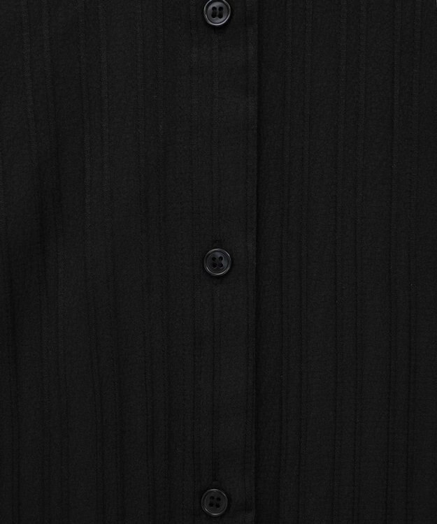 Green Parks サイドドロストショート丈シャツ（無地） Black