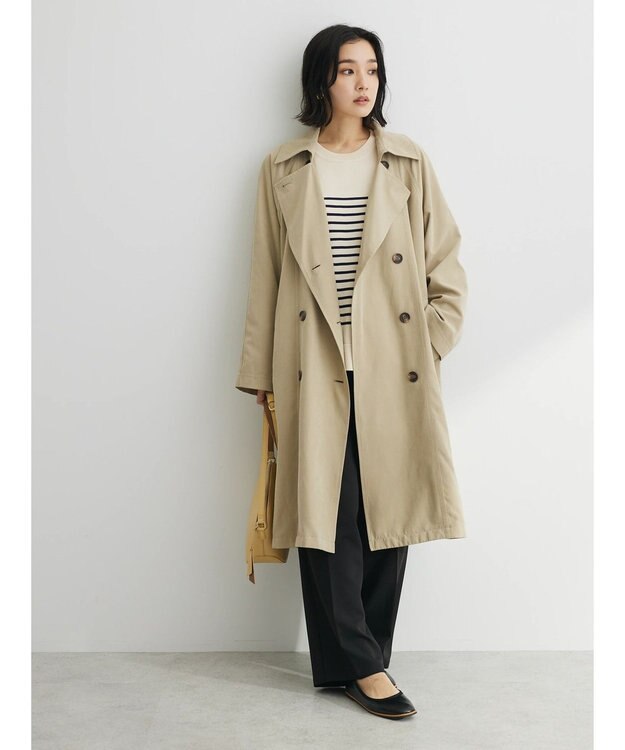 Green Parks オーバートレンチコート Beige