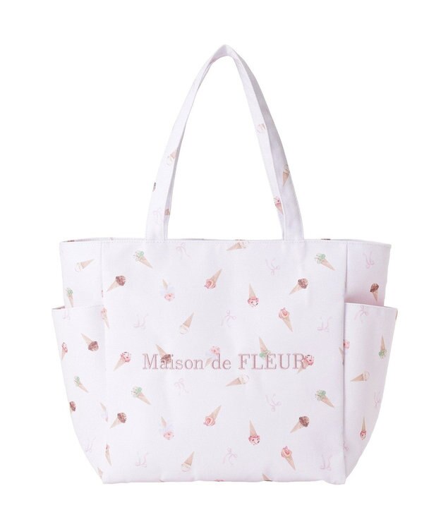 Maison de FLEUR サーティワン　サイドポケットトート Light Pink