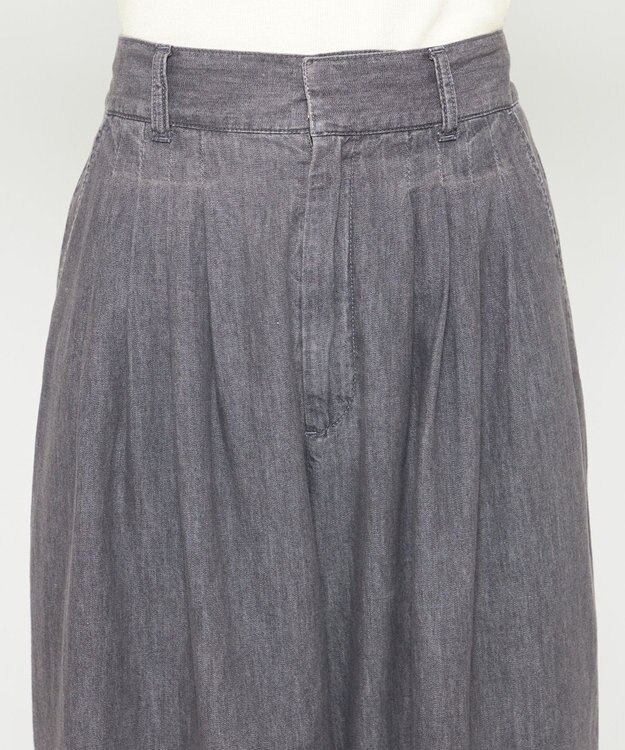 uncrave ライトデニム ワイドパンツ グレー