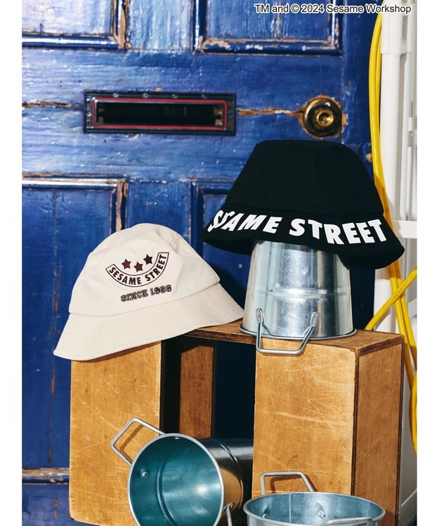 AMERICAN HOLIC プリントバケットハット／セサミストリート Black