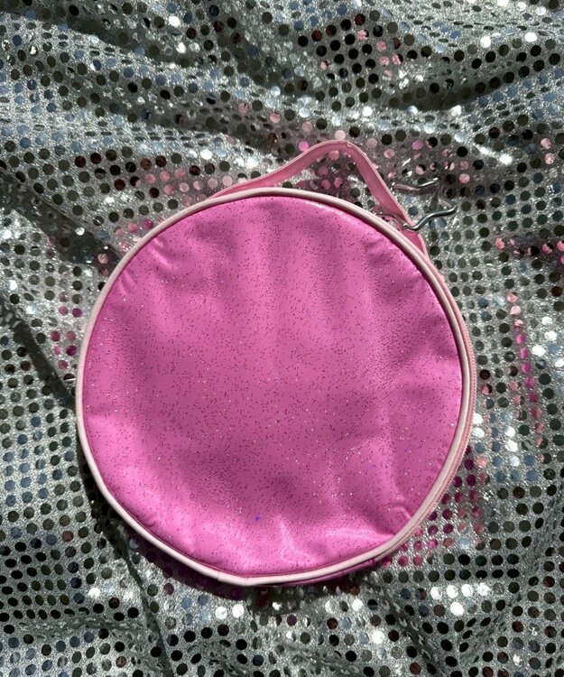 WEGO クリアラメサークルポーチ ピンク