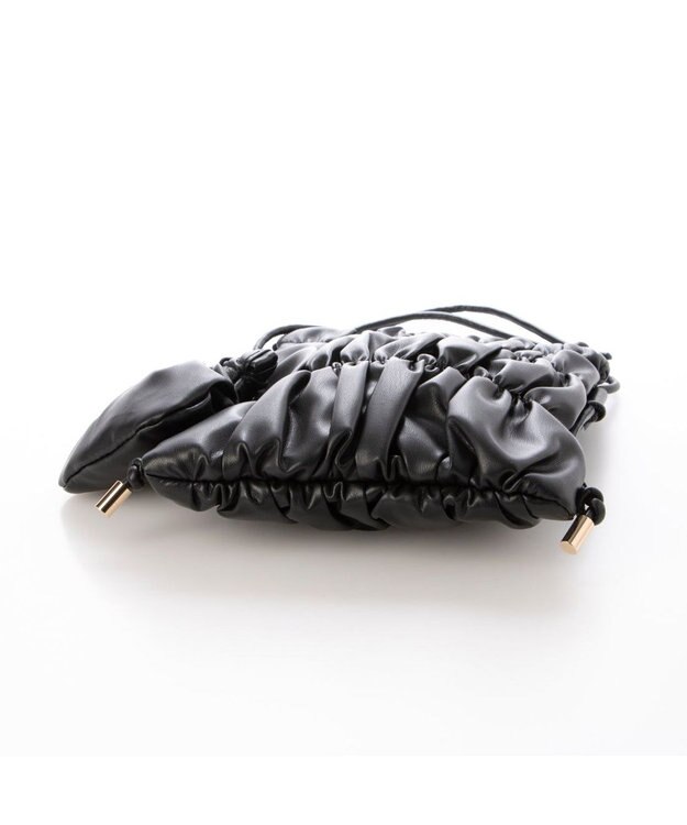 UNBILLION カシュカシュ cachecache / シャーリング口金ショルダー ブラック