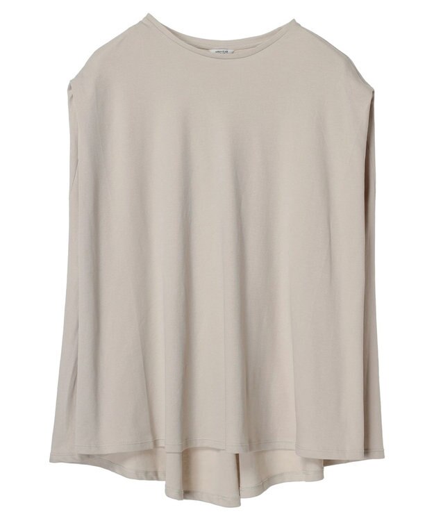 AMERICAN HOLIC 接触冷感フレンチスリーブカットチュニック Gray Beige