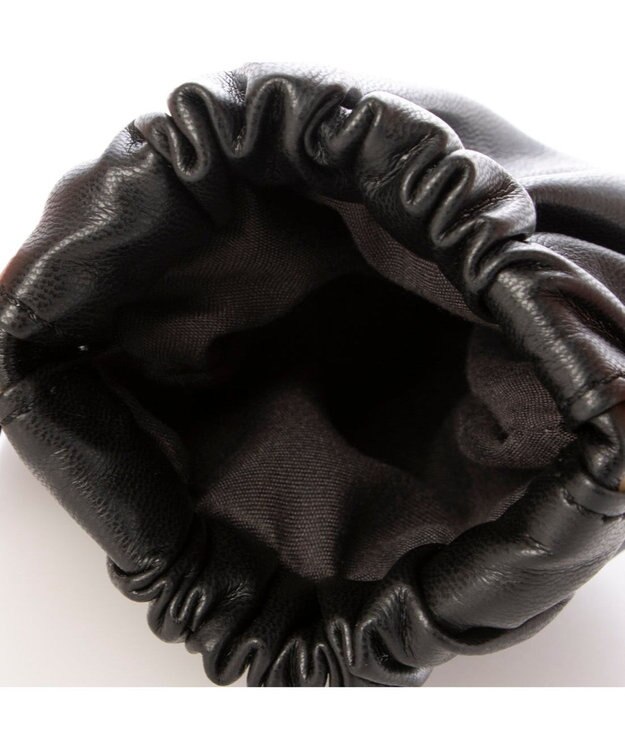 UNBILLION カシュカシュ cachecache / シャーリング口金ショルダー ブラック