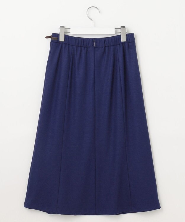J.PRESS LADIES S 【洗える】ウールスムース スカート ブルー系