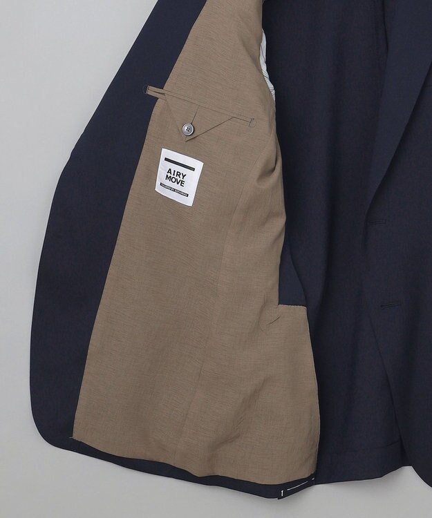 GOTAIRIKU セットアップ対応【防シワ/ストレッチ】ウォッシャブル ウールジャケット(24年モデル) ネイビー系