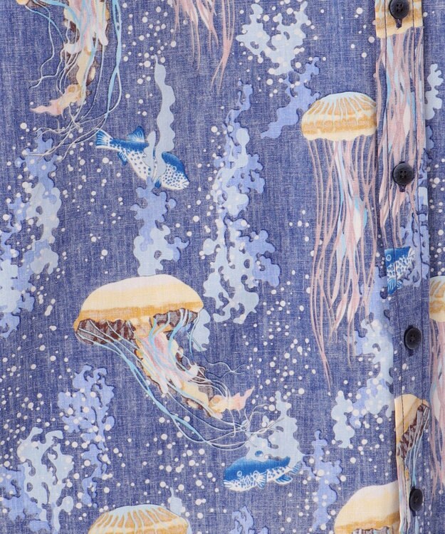 JOSEPH ABBOUD 【ハワイの老舗アロハブランドとコラボ】KAHALA ALOHA　アロハ シャツ ダルブルー系6