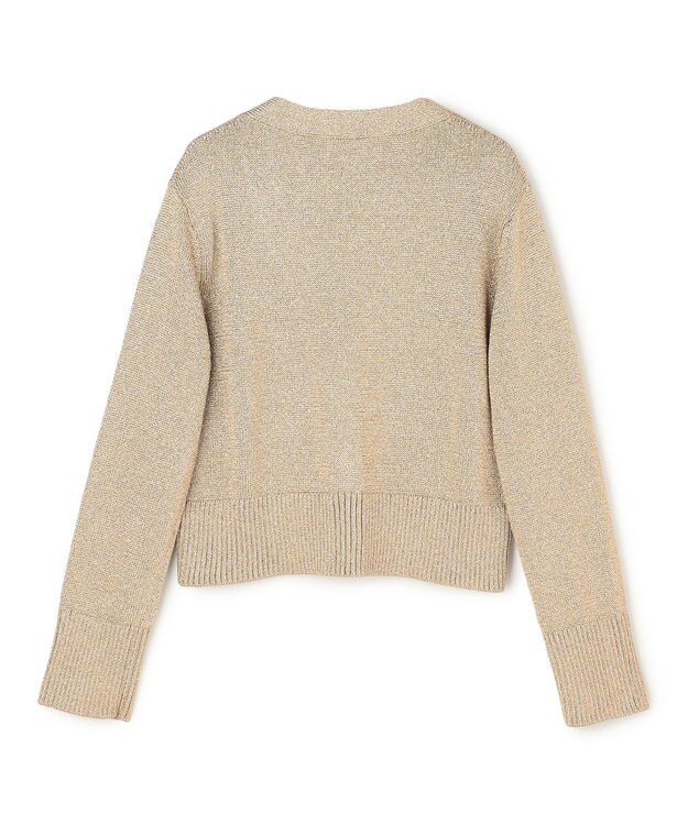 BEIGE， SPESSARTINE / Vネッククロップドカーディガン Gold