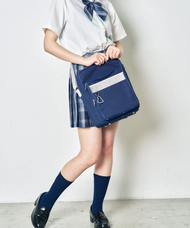 WEGO 【SCHOOL ITEM】スクールショルダーバッグ ネイビー