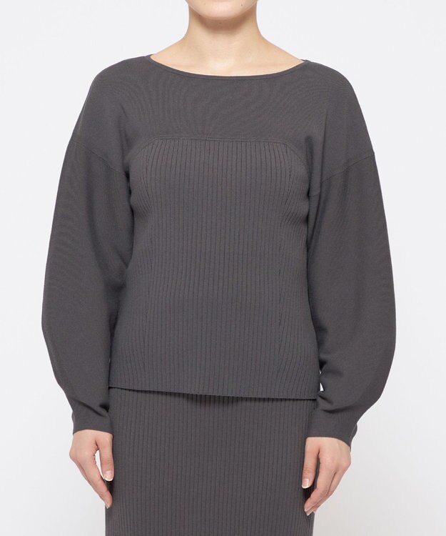 uncrave 【手洗い可】スムース ニット ビスチェ プルオーバー（uncrave STANDARD） スレート