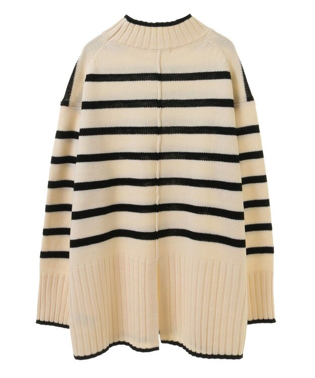 Green Parks 洗えるモックネックニットプルオーバー Off White