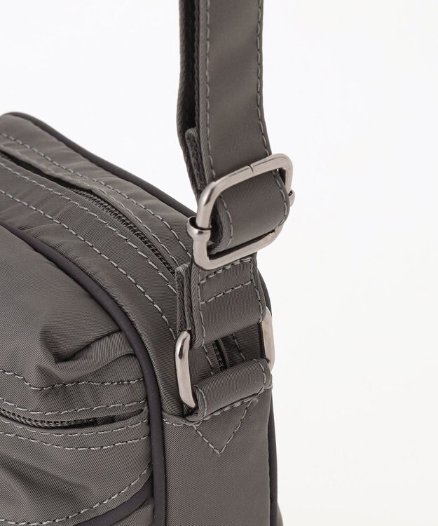 Y'SACCS 【Y’SACCS vous et】ナイロン×ポリウレタン ポシェット ダークグレー