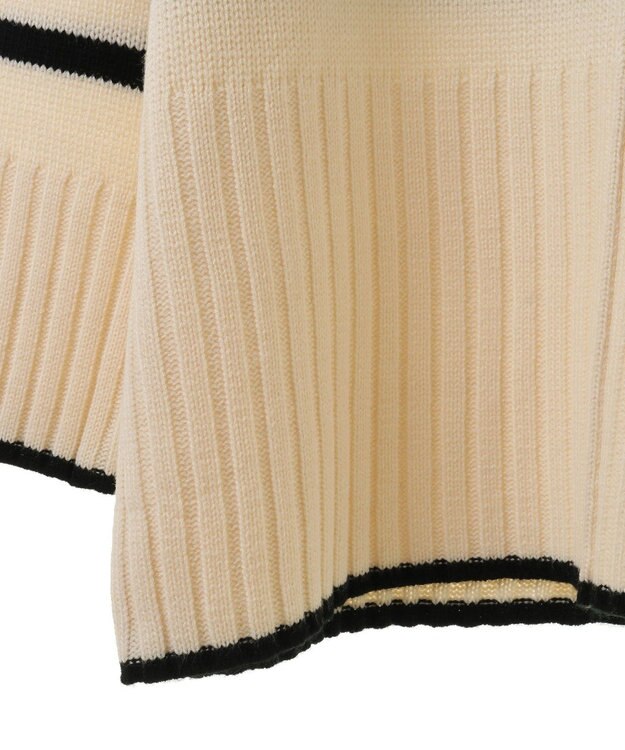 Green Parks 洗えるモックネックニットプルオーバー Off White