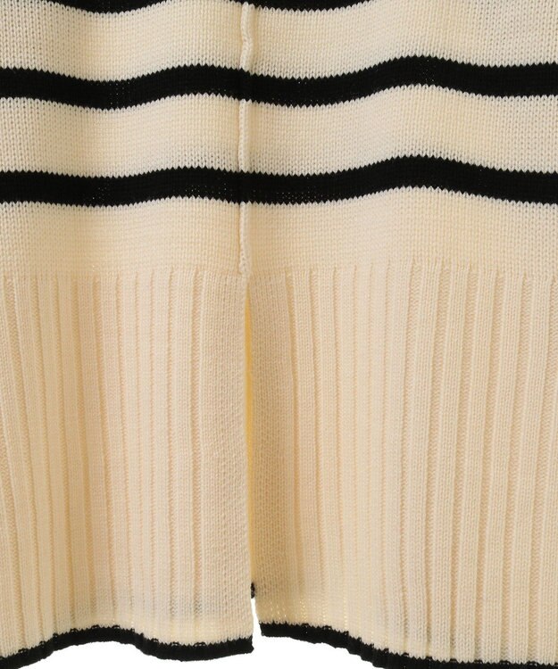 Green Parks 洗えるモックネックニットプルオーバー Off White