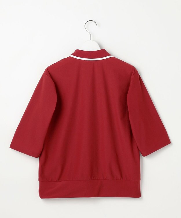 23区GOLF 【WOMEN】AIR TOOL七分袖ポロシャツ レッド系