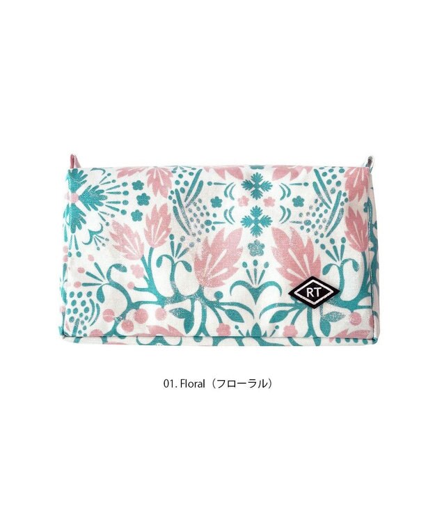ROOTOTE 1027【ポーチ】WR.ウィズルー.ラミネート-R 01：フローラル