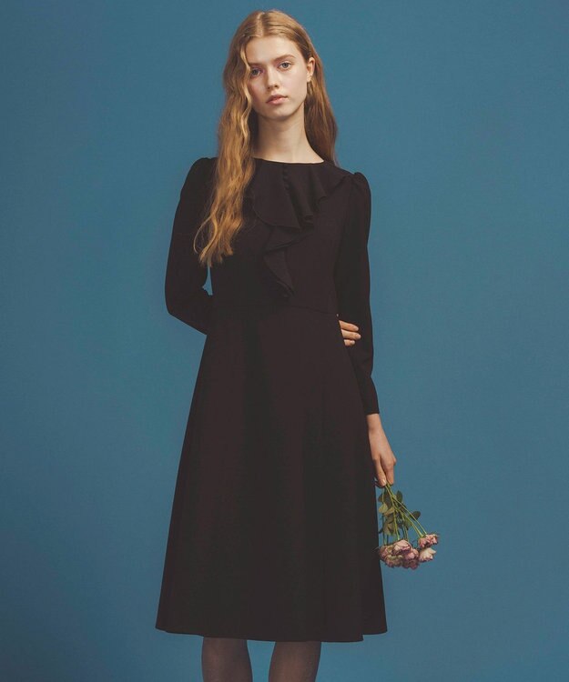 TOCCA 【洗える・消臭】FRILL BLOOM ドレス ネイビー系