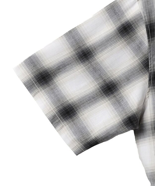 WEGO 【ユニセックス着用アイテム/綿100%/MLサイズ展開】別注NEW　JACKオンブレチェックシャツ（S） ホワイトチェック1