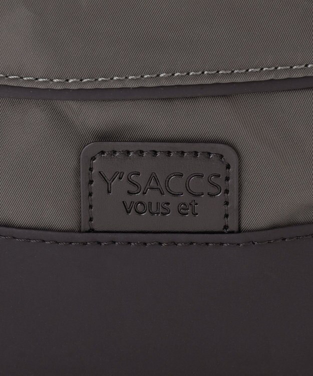 Y'SACCS 【Y’SACCS vous et】ナイロン×ポリウレタン ポシェット ダークグレー