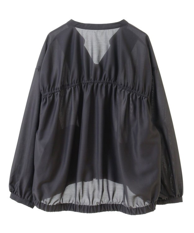 Green Parks イージーケア　シャツブルゾン Charcoal Gray