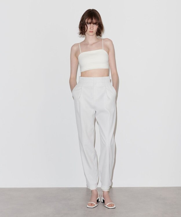 NAVE ウールポリエステルツイル パンツ アイボリー系