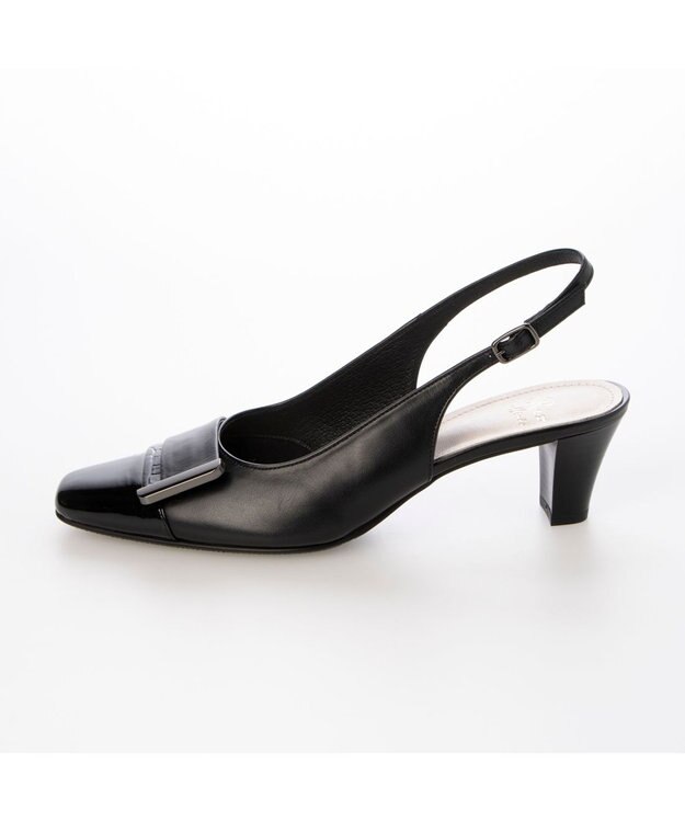 Riz raffinee <Riz raffinee>バックルモチーフバックベルトパンプス ブラック