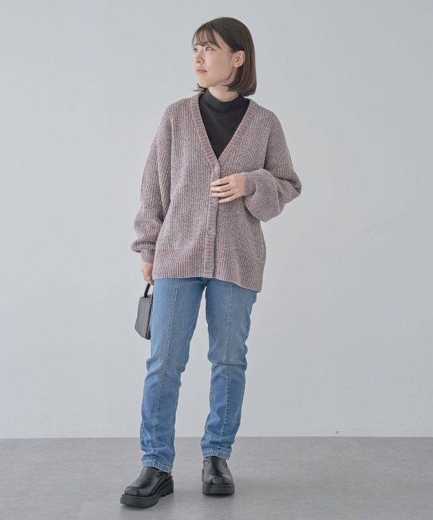 Green Parks ・Ｐｅｔｉｔ　Ｆｌｅｕｒ　ラメテレコハイネック Gray Mixture