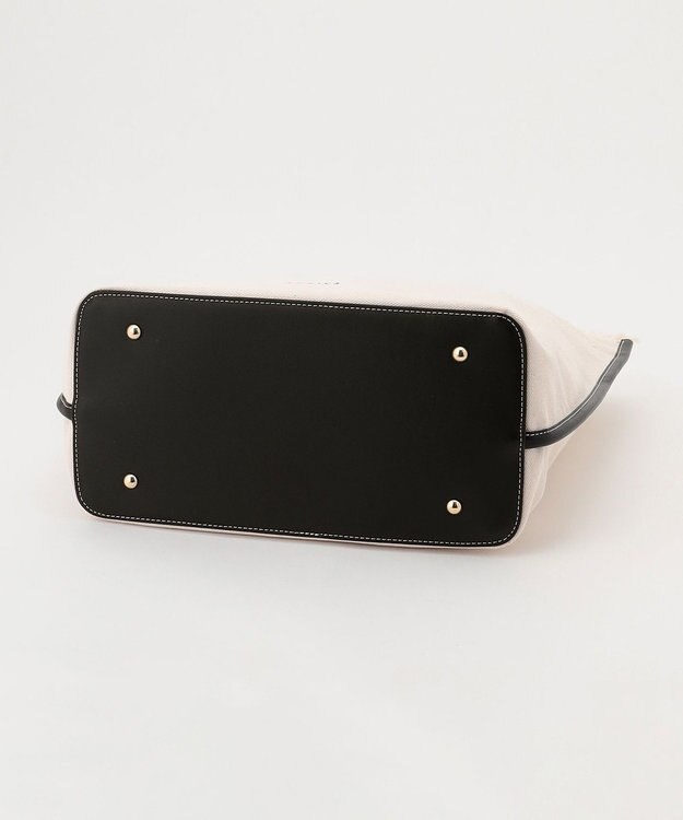 LA BAGAGERIE 【MONICA】A4フリンジキャンバストート ブラック×アイボリー