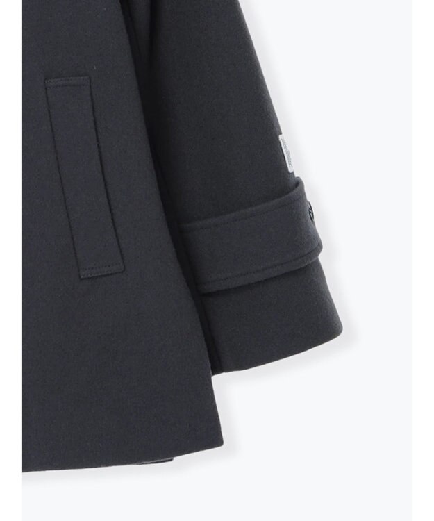 Te chichi ウールメルトンスタンドショートコート チャコールグレー