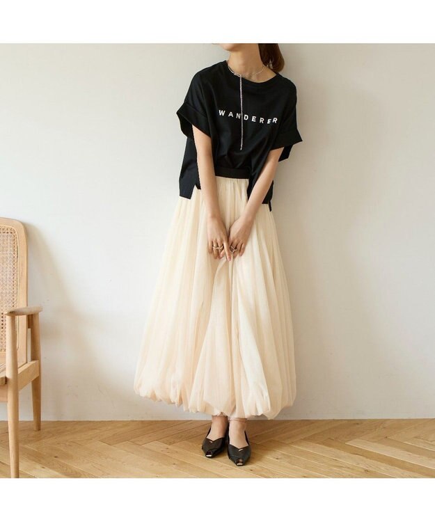 MODE ET JACOMO <carino>オープントゥパンプス ブラック