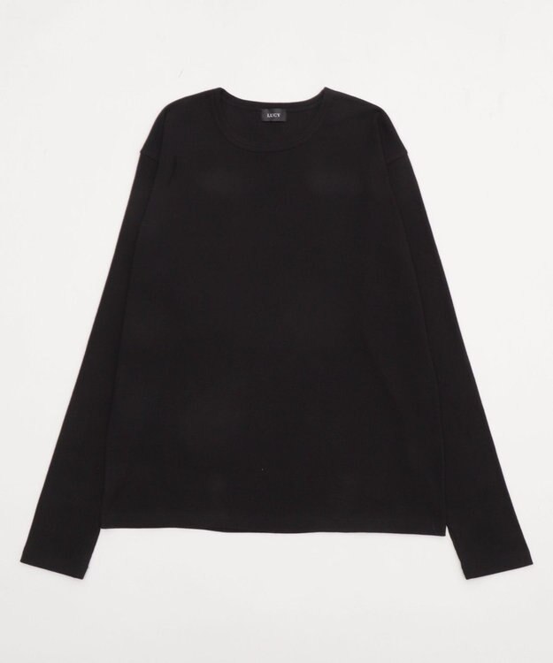 WEGO タイトフィットリブT（長袖） ブラック