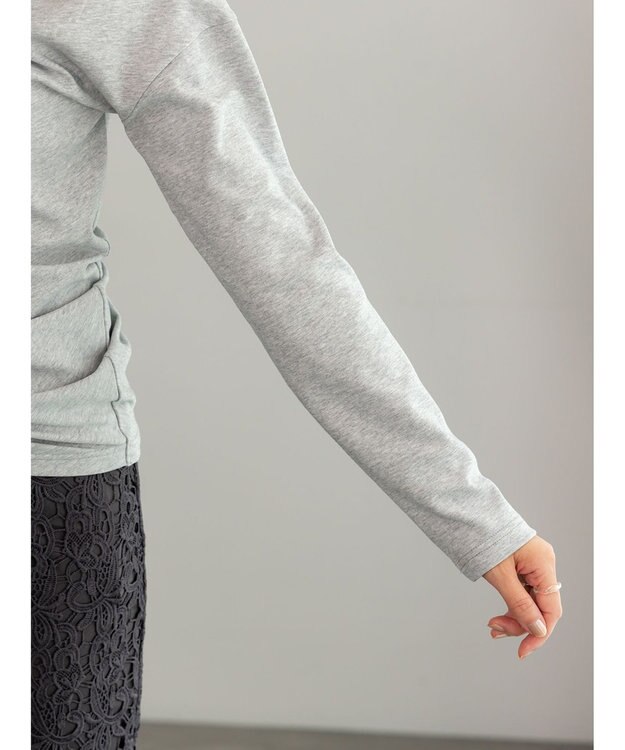 Te chichi スムースアシメロングスリーブプルオーバー《2025Autumn catalog vol.2 item》 グレー