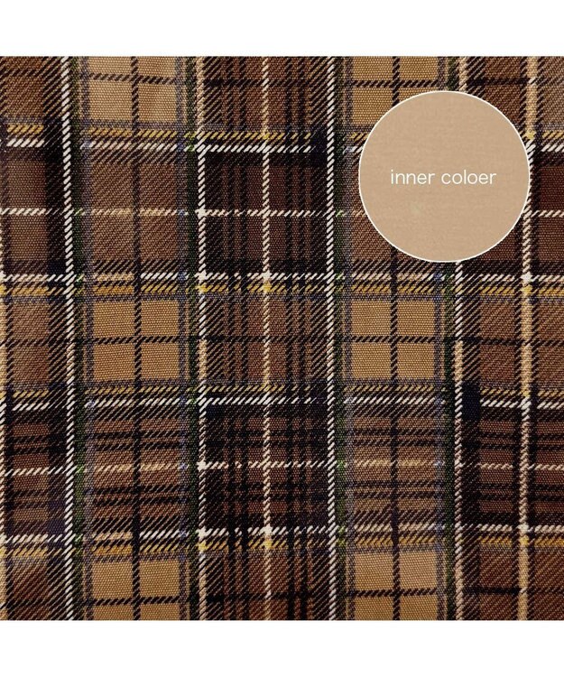 ROOTOTE 3607【ラミネート加工 肩掛け】EU.ラウンド.ラミネート-T 03：チェック・ブラウン