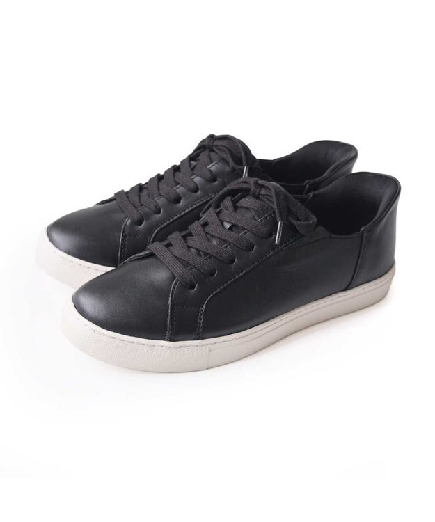 Pointer 本革スライドオンスニーカー ブラック